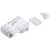 RJ45 コネクタ Cat6A Cat6 LANケーブル用 10個入り ガイドパーツ付き 単線ヨリ線両対応 エレコム