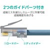 LD-6RJ45T100/L RJ45 コネクタ Cat6A Cat6 LANケーブル用 100個入り ガイドパーツ付き 単線ヨリ線両対応 エレコム 61086727