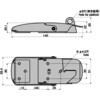 ステンレス 大型パチン錠 TAKIGEN(タキゲン)