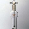 ガス洗浄瓶 円筒フィルター付 50mL コスモスビード