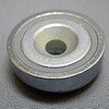 ネオジムキャップ磁石 丸型 皿穴/皿ボルト付 二六製作所