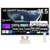 31.5インチ フルHDスマートモニター(1920x1080/IPS/HDMIx2/USBx2/スピーカー/チルト/ホワイトスタンド/3年保証) LG