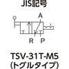 TSV-31T-M5 小型切替バルブ(手動式) TRUSCO 61455513