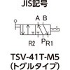 TSV-41T-M5 小型切替バルブ(手動式) TRUSCO 61455818