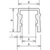 TSFA104 アルミフレーム用スロットキャップ TRUSCO 61475409