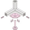 TSFK923 アルミフレーム用アジャスタプレート TRUSCO 61475463