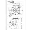 TYSUB-SUS-100 プレート式キャスター TYSシリーズ (ナイロンホイールウレタン車・ステンレス金具) TRUSCO 61475576