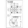 TYSU-SUS-125 プレート式キャスター TYSシリーズ (ナイロンホイールウレタン車・ステンレス金具) TRUSCO 61475664