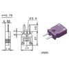 熱電対コネクタ ANPプラグ 熱電対の種類：Kタイプ 形状：M ANP-Kシリーズ 安立計器