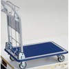 プレス製運搬車ドンキーカート(ハンド式 ピン式4輪ストッパー付・制動ブレーキ付) TRUSCO