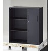 TCLSS-BK-11 壁面書庫Calmatio(スチール引違い3枚戸型) TRUSCO 61490276