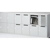 ULW-11-D ユニット型壁面書庫(パーソナルロッカー) TRUSCO 61491423