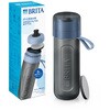 ブリタ 水筒 ボトル型浄水器アクティブ ダークブルー：600ml カートリッジ 2個付き ブリタ・ジャパン