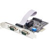 RS232C RS422 RS485シリアルインターフェースカード/PCIe x1/2ポート/921.6Kbps/Win & Linux/DB9 拡張 ボード StarTech.com