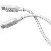 柔らかいシリコンケーブル C to C(Type-C/USB-C) 100W USB PD 2m ホワイト CIO