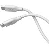 柔らかいシリコンケーブル C to C(Type-C/USB-C) 100W USB PD 1m ホワイト CIO