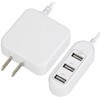 コード付ACアダプターUSB電源タップ オーム電機