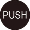 PUSH ステッカー