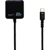 PD20W対応AC充電器直付けTYPE-C BK エアージェイ