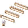 アップルウォッチ アクセサリー バンドチャーム リング×4 ピンズ×1 &me エレコム