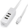 U2HC-T431PWH USBnu ^CvC USB2.0 USBX ~ 3|[g }Olbgt PCd Ztp[ oXp[ GR 61710977