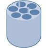 SGM14169 �A�_�v�^�[ 7x50ml �ے�`���[�u�p 2�� SIGMA(�V�O�}) 62119708