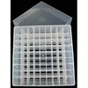 81-place Freezer Rack w/ lid， slotted base， Clear BMSC0200557シリーズ ビーエム機器