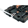 BT700KJ3-E100T-M4 4台まとめ買い 連結型樹脂製平台車ビートル 自在・固定タイプ(とめたろう・収納柵付) TRUSCO 62518524