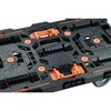 BT924KJ5-E100T 連結型樹脂製台車ビートル 2段式オール自在タイプ(ハンドル・とめたろう・収納柵付) TRUSCO 62542717