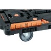 BT924KJ5-E100T 連結型樹脂製台車ビートル 2段式オール自在タイプ(ハンドル・とめたろう・収納柵付) TRUSCO 62542717