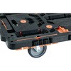 BT700KJ3-E100-M4 4台まとめ買い 連結型樹脂製平台車ビートル 自在・固定タイプ(収納式柵付) TRUSCO 62518567