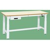 電動昇降作業台(重量タイプ/耐荷重250kg/メラミン天板/H630～1280/引出付) サカエ