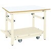 軽量ペダル昇降移動式作業台(TKK/耐荷重300kg/サカエリューム天板/H740～1040) サカエ