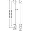 HBI-400 手摺(ディンプル加工付) TRUSCO 62539059