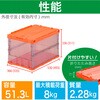 TSK-C50B 折りたたみコンテナスケルコン 薄型タイプ(スライドロックフタ付) TRUSCO 62540538