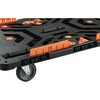 BT900KJ3-E100 連結型樹脂製平台車ビートル 自在・固定タイプ(収納式柵付) TRUSCO 62543259