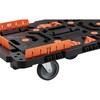 BT700KJ3-E100 連結型樹脂製平台車ビートル 自在・固定タイプ(収納式柵付) TRUSCO 62543243