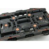 BT700KJ3-E100 連結型樹脂製平台車ビートル 自在・固定タイプ(収納式柵付) TRUSCO 62543243