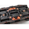 BT700KJ3-E100T 連結型樹脂製平台車ビートル 自在・固定タイプ(とめたろう・収納式柵付) TRUSCO 62543207