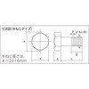 B22-1455H 六角ボルトユニクローム半ねじ TRUSCO 62544397