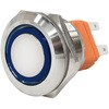 MPS-1224B-O25 LEDプッシュスイッチ オルタネイト式 青色 25mm 20A マリンテック 62569416