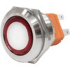 MPS-1224R-O25 LEDプッシュスイッチ オルタネイト式 赤色 25mm 20A マリンテック 62569425
