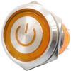 MPS-1224Y-O-20AP LEDプッシュスイッチ(電源マーク) 黄色 20A マリンテック 62569441
