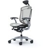 CC4AYR FPG3 コンテッサセコンダ、固定肘、可動ヘッド、座メッシュ、ハンガー無、ランバー無、ブラックB、シルバー、脚シルバー、ウレタン オカムラ(岡村製作所) 62582268