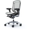 CC81YR FPG3 コンテッサセコンダ、可動肘、ハイバック、座メッシュ、ハンガー無、ランバー無、ブラックB、シルバー、脚シルバー、ウレタン オカムラ(岡村製作所) 62602577