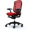 CC43ZS FPC9 コンテッサセコンダ、固定肘、ハイバック、座クッション、ハンガー無、ランバー付、ブラックB、ブラック、脚ブラック、ウレタン オカムラ(岡村製作所) 62603934