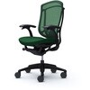 CC43ZS FPD5 コンテッサセコンダ、固定肘、ハイバック、座クッション、ハンガー無、ランバー付、ブラックB、ブラック、脚ブラック、ウレタン オカムラ(岡村製作所) 62603959