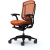 CC43ZS FPD8 コンテッサセコンダ、固定肘、ハイバック、座クッション、ハンガー無、ランバー付、ブラックB、ブラック、脚ブラック、ウレタン オカムラ(岡村製作所) 62603968