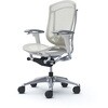 CC81XZ FPG2 コンテッサセコンダ、可動肘、ハイバック、座メッシュ、ハンガー無、ランバー付、ホワイトB、ポリッシュ、脚ポリッシュ、ウレタン オカムラ(岡村製作所) 62605429
