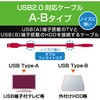 DH-AB2F20BK USBケーブル B-A HDD用 2m エレコム 62667633